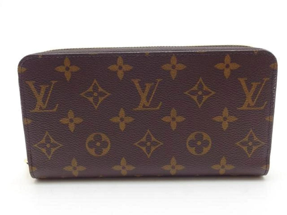 LOUIS VUITTON Zippy Wallet Long Monogram Brown